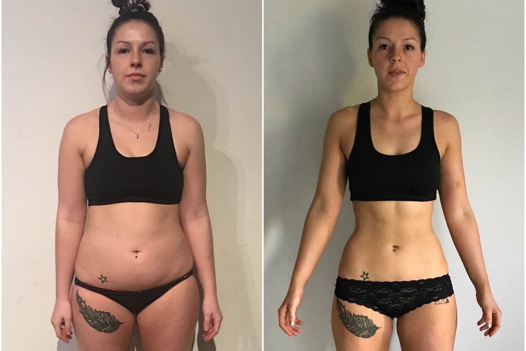 przed i po utracie wagi